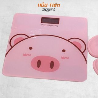 Cân Điện Tử, Cân Sức Khỏe Thông Minh Hình Chú Heo Xinh Xắn Dành Cho Gia Đình Tiện Lợi Chính Xác 180KG
