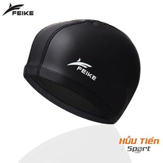 Nón Bơi Nam Nữ Feike, Mũ Bơi Silicon Trùm Tai Cao Cấp Chống Thấm Nước, Siêu Co Dãn Sport
