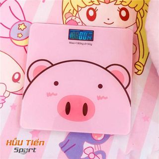 Cân Điện Tử, Cân Sức Khỏe Thông Minh Hình Chú Heo Xinh Xắn Dành Cho Gia Đình Tiện Lợi Chính Xác 180KG