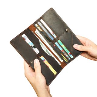 Ví cầm tay nam da bò thật 2054
