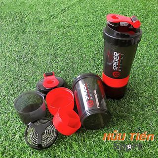 Bình Lắc Whey Bình Nước Thể Thao Tập Gym Shaker Đựng Protein BCAA 3 Ngăn Tiện Dụng 500 ML Sport