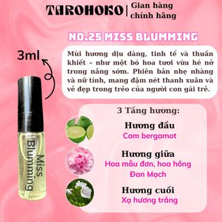 No.25 Miss Bluming Chill Girl - Nước hoa nữ 10ml siêu hot hit - Tarohoko