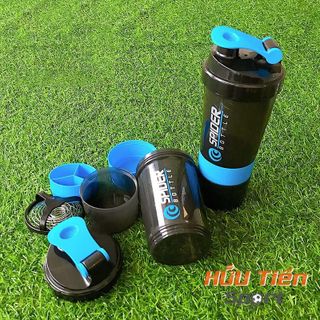 Bình Lắc Whey Bình Nước Thể Thao Tập Gym Shaker Đựng Protein BCAA 3 Ngăn Tiện Dụng 500 ML Sport