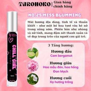 No.25 Miss Bluming Chill Girl - Nước hoa nữ 10ml siêu hot hit - Tarohoko