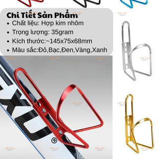 Giá Đỡ Bình Nước Nhiều Màu Hợp Kim Nhôm Cho Xe Đạp Thể Thao, Giá Đỡ Bình Nước Chắc Chắn, Bền Đẹp