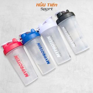 Bình Nước Tập Gym Bình Đựng Nước Thể Thao Nhựa Shaker My Protein 600ml Có Lò Xo Lắc Shaker Sport Tập Thể Dục