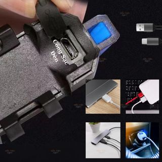Đèn Hậu Xe Đạp Thể Thao Cảnh Báo Chớp Nháy 4 Chế Độ Siêu Sáng, Đèn Hậu + Phụ Kiện Sạc USB Đi Kèm