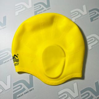 Mũ bơi trùm tai người lớn và trẻ em silicone cao cấp CONQUEST  dùng được cho nam, nữ ngăn nước,vào tai