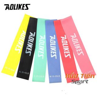 Dây Kháng Lực, Bộ 6 Dây Mini Band Cao Su Kháng Lực Tập Gym Chân Aolikes AL3601 Tập Chân Tập Cơ Chân Tập Cơ Tay Tập Thể Dục