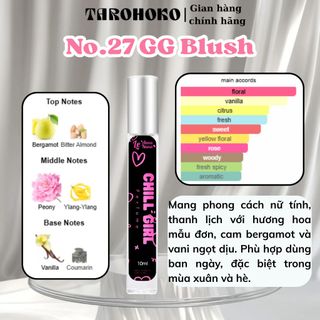 No.27 GG Blush Chill Girl - Nước hoa nữ 10ml siêu hot hit - Tarohoko
