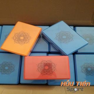 Gạch Yoga Hoa Văn EVA Cứng Gấp 3 Lần Loại Gạch Tập Thông Thường - Block Yoga In Hoa Mandala Tập Yoga