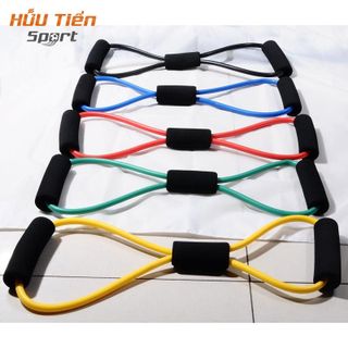 Dây Kéo Tập Gym, Dây Đàn Hồi Kháng Lực Tập Thể Lực Tập Tay Đa Năng Vòng Số 8 Dành Cho Nam Nữ Dụng Cụ Thể Thao Tập Gym Dây Kháng Lực Tập Chân