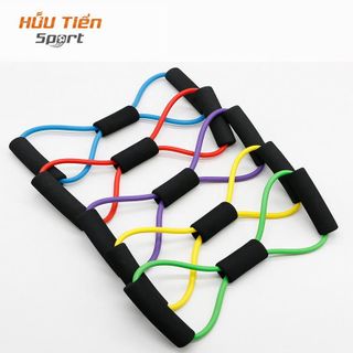 Dây Kéo Tập Gym, Dây Đàn Hồi Kháng Lực Tập Thể Lực Tập Tay Đa Năng Vòng Số 8 Dành Cho Nam Nữ Dụng Cụ Thể Thao Tập Gym Dây Kháng Lực Tập Chân