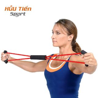 Dây Kéo Tập Gym, Dây Đàn Hồi Kháng Lực Tập Thể Lực Tập Tay Đa Năng Vòng Số 8 Dành Cho Nam Nữ Dụng Cụ Thể Thao Tập Gym Dây Kháng Lực Tập Chân