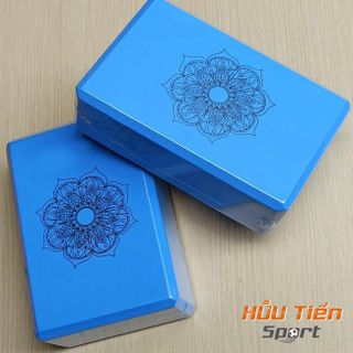 Gạch Yoga Hoa Văn EVA Cứng Gấp 3 Lần Loại Gạch Tập Thông Thường - Block Yoga In Hoa Mandala Tập Yoga