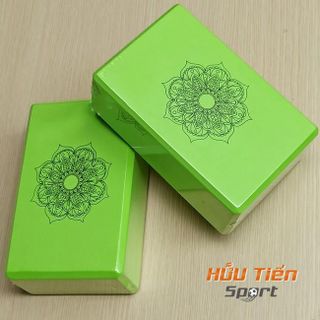 Gạch Yoga Hoa Văn EVA Cứng Gấp 3 Lần Loại Gạch Tập Thông Thường - Block Yoga In Hoa Mandala Tập Yoga