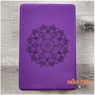 Gạch Yoga Hoa Văn EVA Cứng Gấp 3 Lần Loại Gạch Tập Thông Thường - Block Yoga In Hoa Mandala Tập Yoga