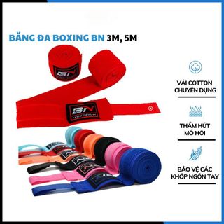 Băng Đa Boxing, Băng Quấn Tay Đấm Bốc Võ Thuật BN 3m 5m, Dây Quấn Tán Thủ Muay Thái Boxing (1 cặp)