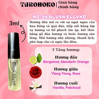 No.34 Blusk Ellyxơ Chill Girl - Nước hoa nữ 10ml siêu hot hit - Tarohoko