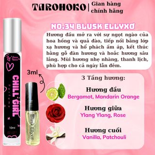 No.34 Blusk Ellyxơ Chill Girl - Nước hoa nữ 10ml siêu hot hit - Tarohoko