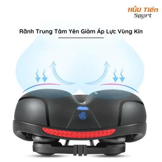 Yên Xe Đạp Cao Cấp 02 Thể Thao Siêu Êm, Yên Mềm Có Lò Xo Giảm Xóc, Thoáng Khí, Chống Nước