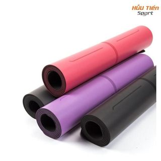 Thảm Tập Yoga PU + Cao Su Tự Nhiên, Thảm Yoga 5mm Định Tuyến Tập Luyện Nam Nữ Tại Nhà Tiện Lợi