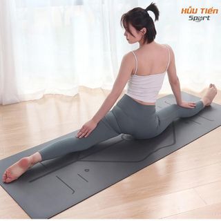Thảm Tập Yoga PU + Cao Su Tự Nhiên, Thảm Yoga 5mm Định Tuyến Tập Luyện Nam Nữ Tại Nhà Tiện Lợi