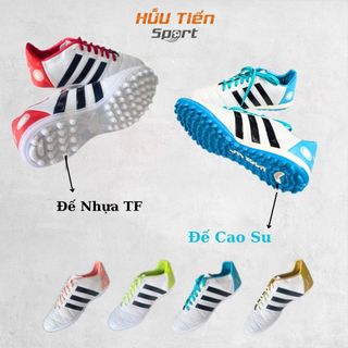 Giày Đá Bóng 3 sọc 11 Pro Sân Cỏ Nhân Tạo, Giày Đá Banh Da Nhăn Sport Giày Thể Thao