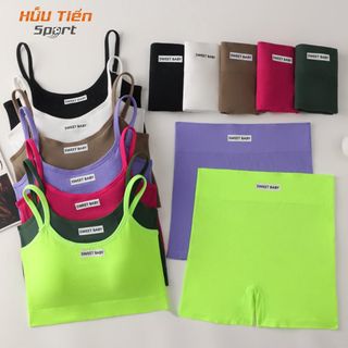 Bộ Đồ Tập Quần Áo Tập Gym Yoga Thể Thao Nữ Thông Thoáng Siêu Co Giãn Sweet Baby
