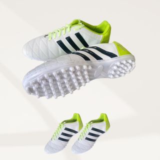 Giày Đá Bóng 3 sọc 11 Pro Sân Cỏ Nhân Tạo, Giày Đá Banh Da Nhăn Sport Giày Thể Thao