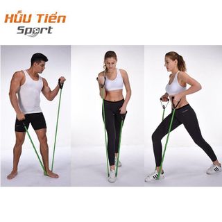 Dây Ngũ Sắc Tập Gym, Bộ 5 Dây Đàn Hồi Kháng Lực Tập Full Body, Dụng Cụ Tập Thể Hình Tại Nhà Đa Năng