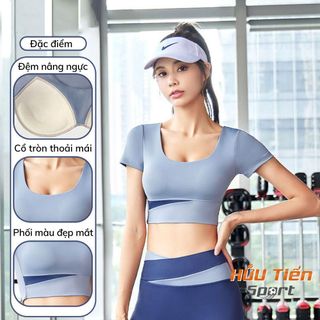 Set Đồ Tập Gym Nữ Ngắn, Bộ Quần Áo Thun BT02 Tập Thể Thao, Yoga, Aerobic Ôm Body Tôn Dáng Lưng Cao Sport Tập Thể Dục Chạy Bộ