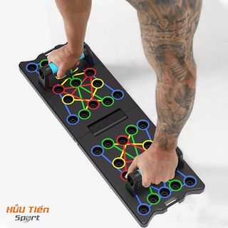 Dụng Cụ Hít Đất, Dụng Cụ Chống Đẩy Bản Nâng Cấp 34 Lỗ Đa Năng Tập Gym Tại Nhà