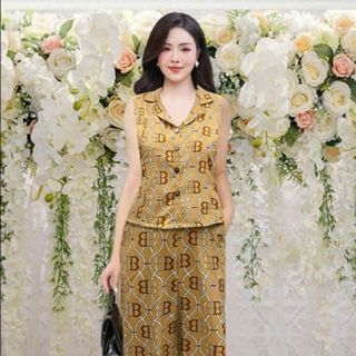 Set Lụa Hàn Quần Ống Xuông