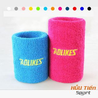 Băng Đeo Cổ Tay Thể Thao Nam Nữ, Băng Chặn Mồ Hôi Bảo Vệ Cổ Tay Khi Chơi Thể Thao, Tập Gym, Tennis Aolikes AL0235 8CM Sport Tập Thể Dục Quấn Cổ Tay Phụ Kiện