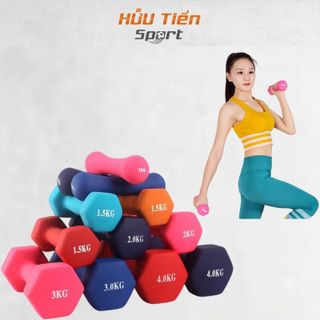 Tạ Tập Tay Nam Nữ, Quả Tạ Tay Gang Bọc Silicon Cao Cấp 1kg – 2.5kg, Tập Luyện Gym Yoga Pilates Tại Nhà Cho Nam Nữ