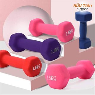 Tạ Tập Tay Nam Nữ, Quả Tạ Tay Gang Bọc Silicon Cao Cấp 1kg – 2.5kg, Tập Luyện Gym Yoga Pilates Tại Nhà Cho Nam Nữ
