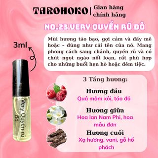 No.23 Very Quyến rũ Chill Girl - Nước hoa nữ 10ml siêu hot hit - Phấn ngọt ngào - Tarohoko
