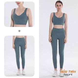 Bộ Quần Áo Tập Gym Nữ, Set Đồ Thun Dài BTG03 Tập Thể Thao, Yoga, Aerobic Co Dãn Tốt Ôm Body Tôn Dáng Lưng Cao Chạy Bộ Tập Thể Dục Sport