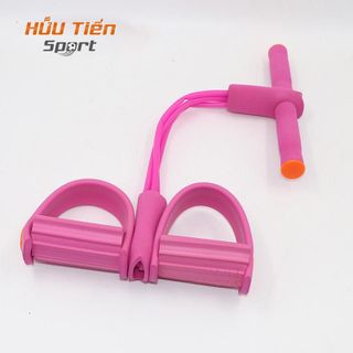 Dây Kéo Đàn Hồi Kháng Lực 4 Ống Cao Su Chắc Chắn Tập Gym Thể Dục, Luyện Cơ Bụng, Tay Chân Tại Nhà Dây Kháng Lực Tập Chân