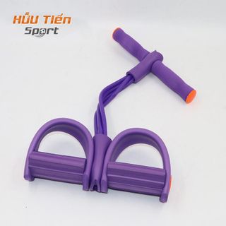 Dây Kéo Đàn Hồi Kháng Lực 4 Ống Cao Su Chắc Chắn Tập Gym Thể Dục, Luyện Cơ Bụng, Tay Chân Tại Nhà Dây Kháng Lực Tập Chân