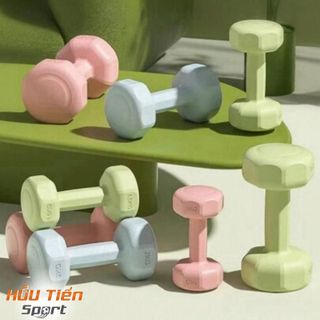 Tạ Tập Tay Nam Nữ 1kg-6kg Chuyên Dụng Cho Gym, Yoga, Pilates Tại Nhà - Nhựa Cao Cấp
