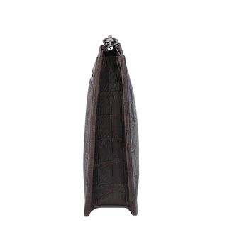 Ví cầm tay nam da bò thật dập vân cá sấu 1045