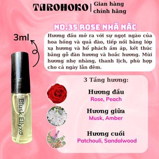 No.35 Rose Nhà Nác Chill Girl - Nước hoa nữ 10ml siêu hot hit - Tarohoko