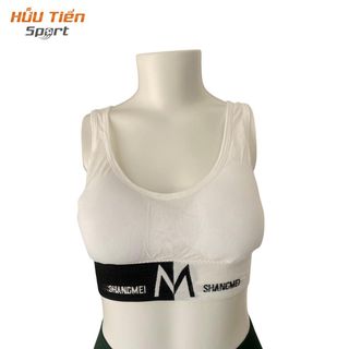 Áo Gym Sát Nách Chữ M AGCM, Áo Tập Chữ M Crop Top Phối Sọc Tập Gym Thoải Mái, Áo Bra Thun Dệt