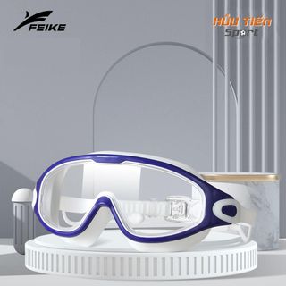 Kính Bơi Chuyên Nghiệp Khung Lớn, Kính Lặn Nam Nữ Cao Cấp Có Bịt Tai Chống Nước, Chống Sương Mù FEIKE 8032 Phụ Kiện