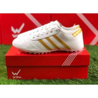 Giày 3 sọc đá banh sân cỏ nhân tạo giá rẻ dành cho nam nữ thể thao bóng đá Wika Sport Giày Đá Bóng
