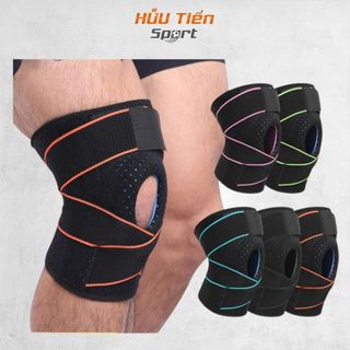 Bó Gối Thể Thao, Đai Cuốn Băng Đầu Gối Bảo Vệ Khớp Gối Silicon Cao Cấp Aolikes AL7908 chơi thể thao tập gym chạy bộ