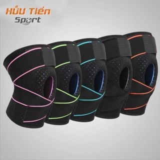 Bó Gối Thể Thao, Đai Cuốn Băng Đầu Gối Bảo Vệ Khớp Gối Silicon Cao Cấp Aolikes AL7908 chơi thể thao tập gym chạy bộ