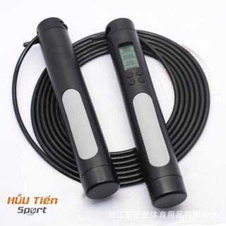 Dây Nhảy Điện Tử Cán Trụ Cao Cấp Có Đếm Số Vòng, Dây Nhảy Không Dây Có Bóng Luyện Thể Lực